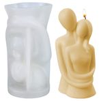 TROYSINC Mum Kalıbı Silikon 3D Sanat İnsan Vücut Mum Kalıbı Kendin Yap El Yapımı Mumlar Döküm Mum Mum Mum El Yapımı Süslemeler için Kokulu Mum Ev Dekoru (Çiftler)
