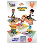 TRT ÇOCUK PIRIL Pırıl Canlanan Puzzle – 5’li Eğitici Oyun Paketi | 240 Parça | Sticker Hediyeli