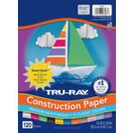 Tru-Ray Pacon çeşitli renklerde akıllı istif yapı kağıdı, 30,5 x 18 cm, 120'li paket