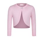 trudge Kız çocukları için payetli örgü ceket Basic Bolero çocuk simli uzun kollu omuz ceketi Bolero ceket kısa komünyon elbisesi vaftiz elbisesi beyaz/siyah/pembe, pembe 1, 150