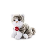 Trudi Kitten Brad White Grey Peluş Oyuncak 20 Cm