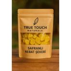 True Touch Naturals Safranlı Nebat Şekeri 200gr. ( Kaya Şekeri - Nöbet Şekeri - Kristal Şeker - Taş Şeker )