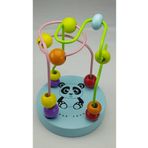 True Toys Ahşap Eğitici Koordinasyon Oyunu Mini Ahşap Helezon Yay Labirent Renkli Oyuncak (turuncu,yeşil,mavi)