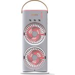 Truebo AirWind - Masaüstü Buhar Püskürtmeli Taşınabilir Şarjlı Led Işıklı Çift Fanlı Vantilatör