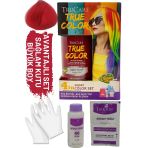 Truecolor Biber Kızılı Saç Boyası Seti Saç Açıcı ve Eldivenli