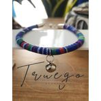 Truego Zilli Kedi Köpek Boyun Tasması Bohem Kedi Kolyesi - Mavi
