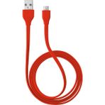 Trust Flat Micro-USB Data Kablosu 1m - Kırmızı