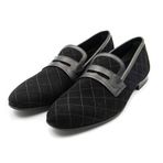Trust Shoes Dana Süet Siyah Kösele Klasik Ayakkabı C-2100 Siyah 40