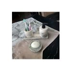 Trust Stone Marble 4'lü Banyo Seti , Sıvı Sabunluk Diş Fırçalığı Beton Aksesuar Takım