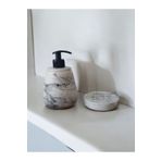 Trust Stone Marble Gri Beton Sıvı Ve Katı Sabunluk Seti
