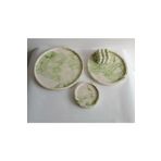 Trust Stone Marble Mermer Desenli Dekoratif Beton Büyük Boy Organizer 3 Lü Tepsi Seti