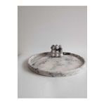 Trust Stone Marble Mermer Desenli Dekoratif Beton Büyük Boy Organizer Tepsi