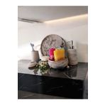 Trust Stone Mermer Desen Antrasit Serisi Beton Banyo Seti,tepsi,sıvı,katı Sabunluk,havluluk,mumluk