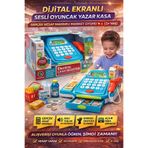 TRUST STORE Dijital Ekranlı Sesli Oyuncak Yazar Kasa Gerçek Hesap Makineli Market Oyunu