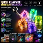 Trust Store Işıklı Klavyeli Stres Çarkı Anahtarlık - Çok Renkli
