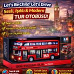 Trust Store Let’s Be Child Let’s Drive Sesli ve Işıklı Tur Otobüsü Keşif ve Yolculuk Temalı Oyuncak Araç - Çok Renkli