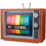 Trust Store Oyuncak LEGO Renkli Televizyon Yapım Seti Blx 1988 Nostaljik Tasarım, Eğitici Yap-Boz Oyuncağı - Çok Renkli