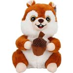 Trust Store Peluş Sincap Fındık Tutan Sincap 30 cm - Uyku ve Oyun Arkadaşı Peluş Oyuncak - Kahverengi