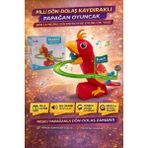 Trust Store Pilli Dön-Dolaş Kaydıraklı Papağan Oyuncak Sesli & Müzikli Eğlenceli Kuş Oyunu (3+ Yaş) - Çok Renkli