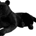 Trust Store SESLİ SİYAH KAPLAN PELUŞ - Uyku Ve Oyun Arkadaşı Peluş Oyuncak