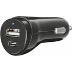 Trust Urban 17W Type-C Usb Çift Giriş Araç Çakmak Şarj Cihazı