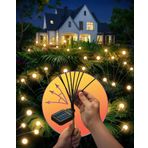 TRUSTILUX Firefly Dış Mekan Güneş Işıkları 2'li paket | 16 Solar Bahçe Lambası Konumunu Özelleştirmek için Benzersiz AnyAngle Sistemi |%30 Daha Parlak, Bitki Güvenli Sallanan Ateşböceği Işıkları |