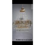 Truva 4 Lü Oval Kristal Avize