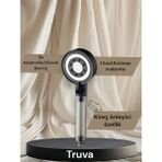 Truva (Kireç Önleyici) 5 Fonksiyonlu Su Tasarruflu Filtreli Turbo Jet Duş Başlığı Siyah