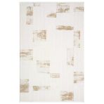 Truva Tv035s Krem Rengi Halı Gold Geometrik Detaylı Akrilik Yumuşak Modern Salon Halısı 200 X 290 Krem-Gold
