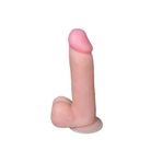TruvaShop 20 Cm Kalın Realistik Dildo Vantuzlu Testisli Penis