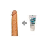TruvaShop, X-tender Uzatmalı 2.5 cm Dolgulu Realistik Penis Kılıfı + Jel