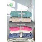 TruyTowel Müslin TV Battaniyesi PÜSKÜLLÜ ÇAĞLA YEŞİLİ