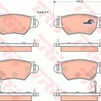TRW Astra F 98/00 Astra G 98/05 Zafira 98-05 Arka Balata