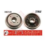Trw Db4128 Arka Fren Kampanası P309 P306 Xsara Zxsara 1.4l 1.6l 1.8ı 1.9 Abs'siz 4247.32