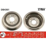 TRW DB4361 Fren Kampanasi 51840909 55701379 55703042