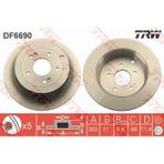 TRW DF6690 Ayna Arka Fren Diski