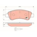 Trw Disk Fren Balatası Ön Cıtroen Berlıngo-C-Elysee-C2-C3-C4-Xsara / Ds 3 / Opel Corsa F Peugeot Partner-1007-2008-206-207-208-301-307