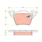 TRW FREN BALATASI ARKA MERCEDES VITO W638 1996-2003 A0034200220