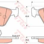 TRW GDB1264 Fren Balatası Ön 75 Mg Zs / Bmw 3 E46 Bmw 5 E39 Bmw Z4 E85 Bmw X3 E83