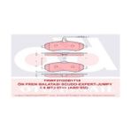 TRW GDB1718 Fren Balatası Ön Fişli Scudo 07- / Expert II 07- / Jumpy II 07- / Proace I 13-