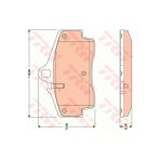 Trw Gdb1757 Arka Fren Balatasi Porche Boxster-8635293910,