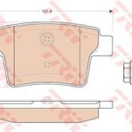 TRW GDB1988 Fren Balatası Arka Mondeo III 12- / X-Type 01-
