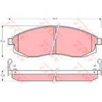 TRW GDB3124 Mitsubishi L200 2.0 2.4 2.5d 2.5td 01-07 Nissan Maxima Qx 95-00 Ön Balata