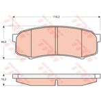 Trw Gdb3464 Fren Balatası Arka Land Cruiser 2.7 3.4 4.0 97-lexus G470 01- 4605a458