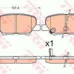 TRW GDB3583 P4008 1.6-1.8HDİ 12 Mitsubishi Asx 10 Outlander ILL 2.0-2.0 4wd-2.2 Arka Balata