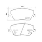 TRW GDB3648 Fren Balatası Ön Renault Kadjar 15- Nissan Xtrail 14- 142×59.8×17.8