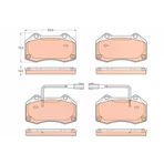 TRW ÖN FREN BALATASI ALFA ROMEO 4C SPIDER 2013-2020 1.8 TBİ FIAT PUNTO EVO 2009-2012 1.3D MTJ 77366718 77365830
