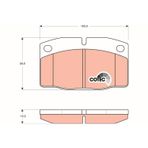 TRW ÖN FREN BALATASI ASCONA 1976-1988 CORSA A 82.3.93 KADET 1.4 1988-1995 VECTRA A 1988-2011.95 OMEGA <94 1605586 1605788 1605787 90398759