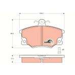 TRW ÖN FREN BALATASI FIAT TEMPRA-TİPO-UNO-PUNTO ALFA ROMEO 1933145-146-155 5892735 77362185 71752994 5892481
