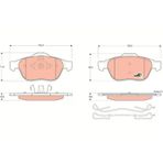 TRW ÖN FREN BALATASI RENAULT LAGUNA 2 01 ESPACE 2002 VELSATIS 2005 7701206599 7701206747 7701209810